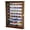 Walnut, variant on Large Mirrored Back 1/64 Diecast / Matchbox Train Display Case Cabinet