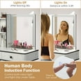 thumbnail image 6 of Costway Vanity Set with Dimmable Lighted Mirror  3 Lighting Modes White, 6 of 10
