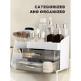 thumbnail image 6 of Makeup Organizer with Brush Holder & Drawers - Countertop Vanity Storage for Lipsticks/Eyeshadows/Perfumes, Ideal for Bathroom & Bedroom, 6 of 14