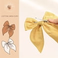 thumbnail image 3 of QJUHUNG 15pcs Simple Solid Color Bow Hairpins Set Boho Sweet Fabric Large Bowknot Duckbill Clips Handmade Hair Accessories, 3 of 6
