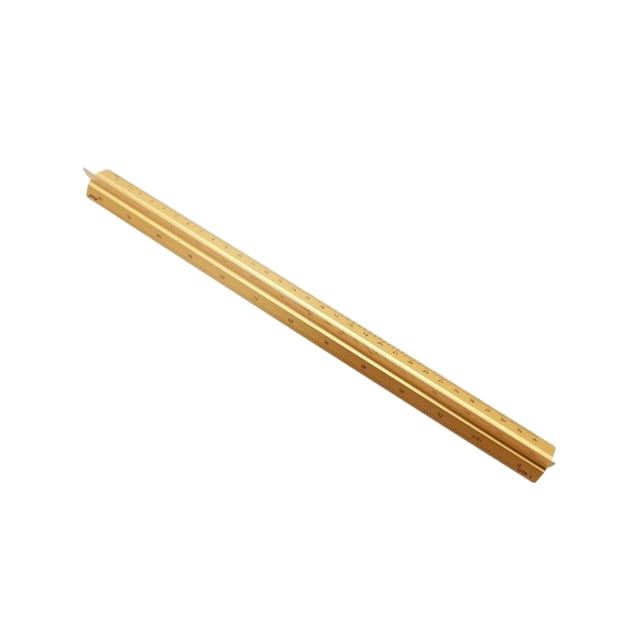 braveheart Architects Scales Ruler Professional Precise Scaled 30cm Replacement Measuring Straight Triangular Engineer Rulers Small Scale Gold