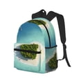 thumbnail image 2 of Fotbe Paradise Island Lightweight Casual Laptop Backpack for Men and Women, Daily use Waterproof backpack, Backpack for College, 2 of 8