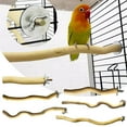 HPDL Bird Perch Stand Natural Wood Bird Cage Perch For Budgie Finch Parrotd