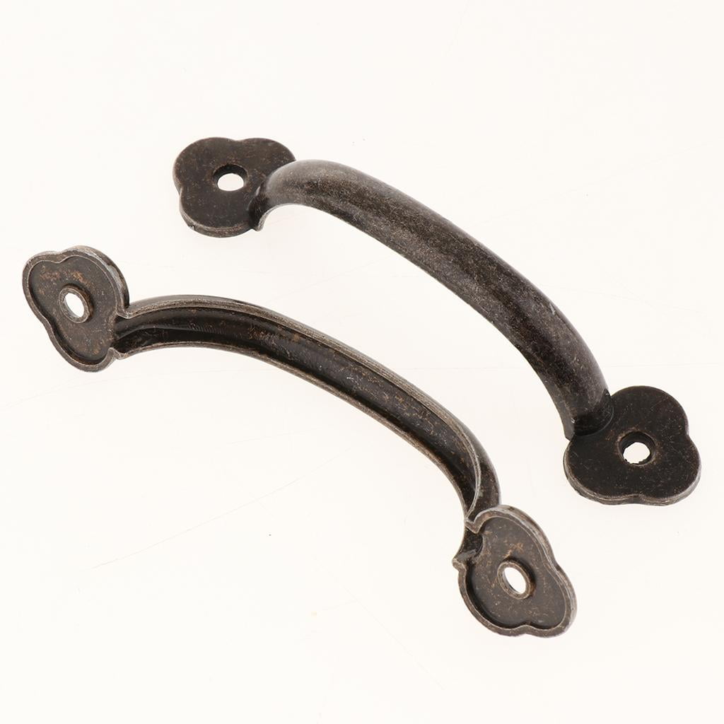 Tongina 6x8Pcs Antique Alloy Door Cabinet Knob Wardrobe Drawer Pull Handle Set Copper 6 Pcs