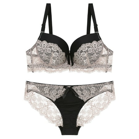 

AIMAOMI Fashionable Woman s Sexy Lace Bra Brassieres Steel Ring Bra Set Ladies Lace Bra Underwear Set H