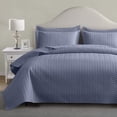 thumbnail image 1 of Juego de Edredón Maple&Stone Mineral Azul Ultrasonido Chevron para Cama Individual, 1 of 6