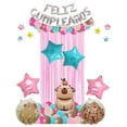 thumbnail image 1 of Capibara PequeMoon Set Decoración Cumpleaños Globos Metálicos Carpincho Rosa, 1 of 5