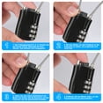 thumbnail image 4 of Serrure à Combinaison en Fil Robuste et Durable, Difficile à Casser, Utilisation Polyvalente pour Boîte à Outils, Bagages, Casque, et Plus, 4 of 7