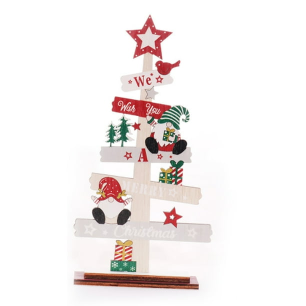 Toystoory Navidad decoración escritorio mesita de noche estante escaparate decorativo árbol signo hogar ornamento Año Nuevo Festival decoración Kits de decoración para fiestas Escribe un Toystoory HA069282-01