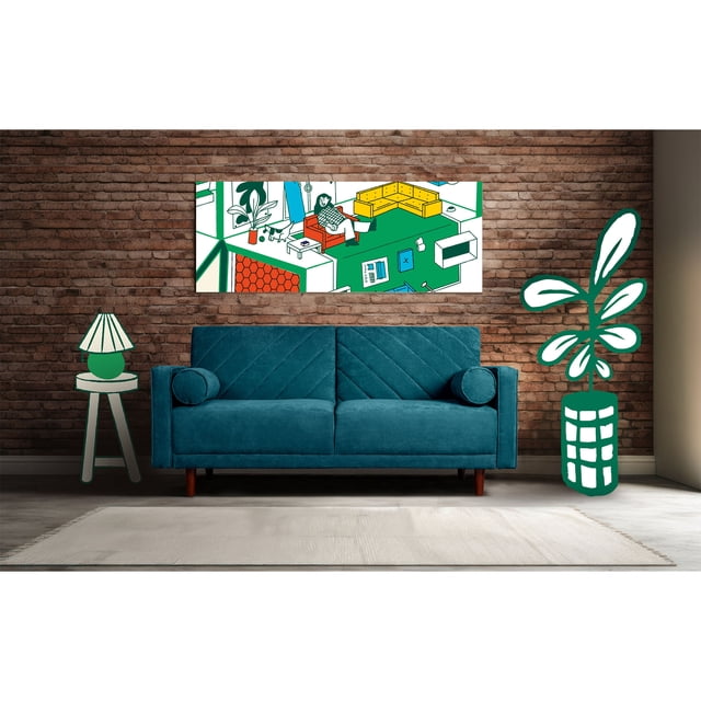 Sofá Cama De Velvet Olivo Beehive Memory Foam Modelo Calandra