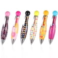 thumbnail image 4 of tamizeot 6piece Colorful Bowling Ballpoint Pens Durable Ink Comfortable Grip Pocket Sized Short Big Fat Pens, 4 of 6