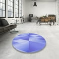 thumbnail image 3 of Ahgly Company Indoor Rectangle Patterned Light Slate Blue Area Rugs, 2' x 4', 3 of 6