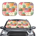 thumbnail image 2 of Hirioo High Detail Succulent And Cactus for 2PCS Windshield Sun Shade Foldable | Front Windshield Shade for Sun, Heat and UV Rays-Large, 2 of 6