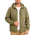 thumbnail image 6 of WRKEKC Windbreaker Jackets for Men Hooded Long Sleeve Zip-Up Outerwear With Zipper Pockets for Outdoor Travel and Hiking, 6 of 9