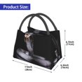 thumbnail image 2 of Easygdp Black Cobra Snake Bolsa de Almuerzo Insulada Reutilizable, Bolsa de Mano y Bandolera para Oficina, Trabajo, Viajes, 2 of 6