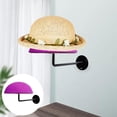 thumbnail image 3 of Estante de exhibición decorativo Zulema ajuste multifuncional para sombreros y pelucas color café Violeta, 3 of 8