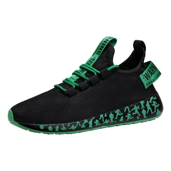 Rotm Women'S Walking Shoes Women & Mens Running Shoes Tennis Walking Gym Lightweight Workout Slip on Athletic Fashion Sneakers Green,36