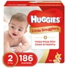 HUGGIES Little Snugglers Diapers, Size 2, 186 Count