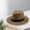 Coffee, variant on Panama Jack Straw Mens Sun Hat - Black Band, 2.5" Brim, UPF 50+ Sun Protection White A