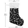 thumbnail image 2 of Coolnut Bat Black Christmas Stockings Christmas Presonalized Large Stocking Sock, Set of 1 Xmas Party Winter Decor Candy Bag Family Holiday Gift, 17.7 Inch, 2 of 7