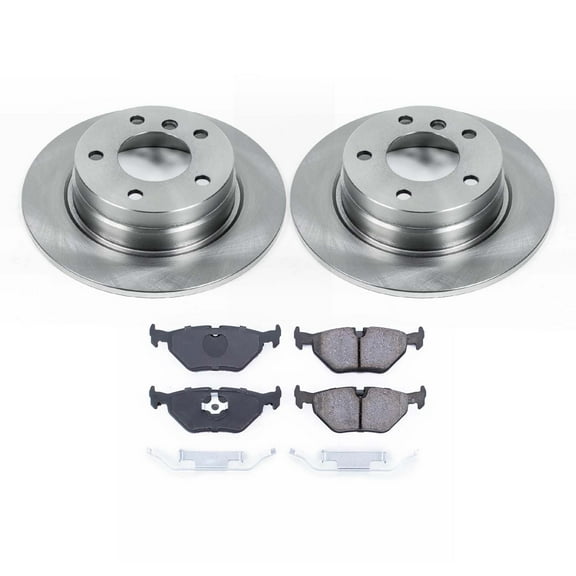 Ultimate Brakes Rear Semi-Metallic Brake Pad and Rotor Kit with Hardware WM80393