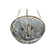 thumbnail image 5 of Creative Co-Op 2-Tier Draped Wood Bead Chandelier, 5 of 9