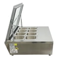 thumbnail image 3 of 32 in. Commercial Countertop Refrigerated Dispay, Perp Table Salad Toopings Display, NSF Certified, 3 of 11