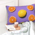 thumbnail image 4 of Fotbe Yellow Lemon And Orange Funda de Almohada Decorativa Estilo Occidental, Lujo en Algodón, Fundas para Almohadas King, Cojín Estampado para Decoración del Hogar-20"x30", 4 of 6
