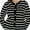 Black White, variant on Women's Striped Cardigan Sweater Trendy Long Sleeve Button Down Crew neck Cardigans