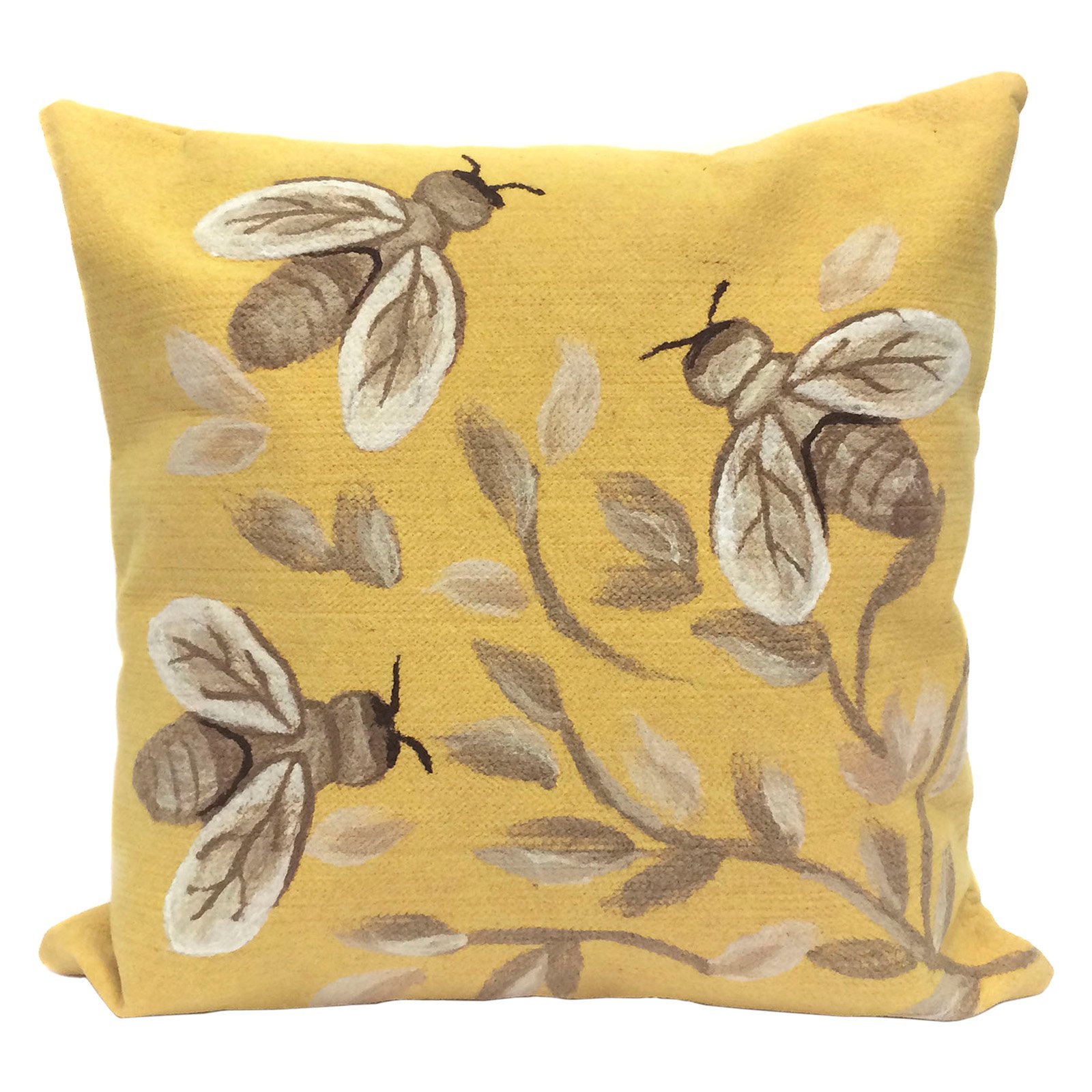 Liora Manne Bees 20 x 20 Indoor/Outdoor Pillow
