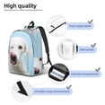 thumbnail image 3 of Rocae Puppy Licks Nose for Durable Canvas Backpack Leisure Large Bag Travel Rucksack Multi-function Backpack Medium, 3 of 8