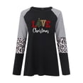 thumbnail image 5 of Pntutb Moda Mujer Cuello Redondo Manga Larga Estampado Casual Camiseta Blusa PNTUTB Pntutb-2045, 5 of 5