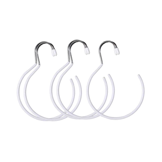 5 piezas Home Hotel mujeres hombres bufanda almacenamiento perchas circulares casillero toallero de ducha estante de exhibición multifuncional Almacenamiento y organización del hogar Blanco Wosthever HA080184-02