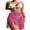 Rose Red, variant on Women Knitted Sarongs Solid Color Hollow-Out See-Through Tassel Mini Beach Skirts Summer Drawstring Slit Swimsuit Cover-Ups