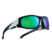B.N.U.S Corning Glass Lens Polarized Sunglasses for Men Women Spring Hinges Shades Green Flash