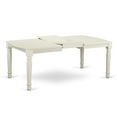 thumbnail image 4 of East West Furniture  5 Piece Dining Table Set- a Rectangle Kitchen Table and 4 Kitchen Dining Chairs, Linen White, 4 of 5