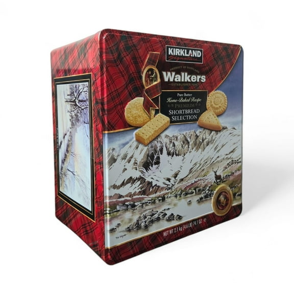 Kirkland Signature Premium Shortbread Selection by Walkers, 4.6 lb Assorted Butter Shortbread Cookies