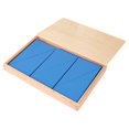 thumbnail image 3 of Juegos de triángulos de madera, triángulos, juguetes de madera de matemáticas, caja de clasificación de madera azul, triángulo con caja para niños de, 3 of 9