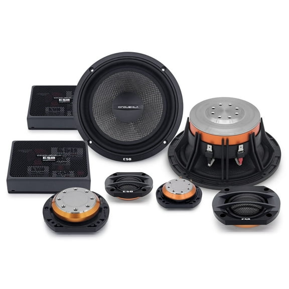 ESB Audio 5.6K3 3-Way 6.5" Car Audio Component Speakers, 160W RMS, Universal Fit