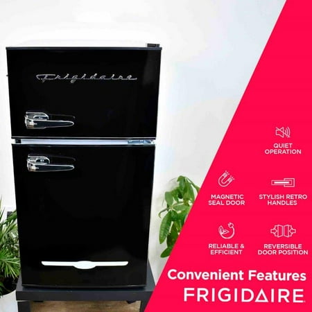 Frigidaire - Retro 3.2 Cu. Ft. Mini Fridge with Top Freezer - Black