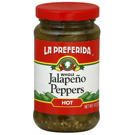 La Preferida Whole Jalapeno Peppers, 8 oz (Pack of 12)
