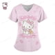 thumbnail image 3 of Uniforme de enfermera con estampado de Hello Kitty para mujer, Blusa de manga corta con dibujos animados para trabajo, uniforme médico, Top Y2K, 3 of 4