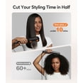 thumbnail image 3 of Terviiix 2" Widest Ceramic Flat Iron with Adjustable Heating, Professional Straightening Irons, 3 of 6