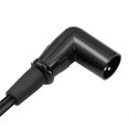 thumbnail image 4 of 3 Pin XLR Right Angle Male to Female Plug Microphone Audio Cable Shielded Cord Musical Instruments A, 4 of 5