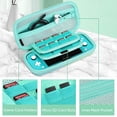 thumbnail image 3 of Fintie Carrying Case for Nintendo Switch Lite 2019 [Shockproof] Hard Shell Protective Cover Travel Bag w/15 Game Card & 2 Micro SD Card Slots for Switch Lite Console & Accessories, Seaside Ombre, 3 of 10