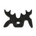 thumbnail image 1 of Billiards Cue Rack Bridge Head Cross Antlers Rod Holder Snooker Pool Plastic Staghorn Shape Black 1pc, 1 of 5