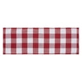 thumbnail image 3 of VHC Brands Farmhouse Christmas Decorations for Dining Room Kitchen Linens - Annie Red & White Check Table Runner - 12 x 36 Inches Long, 3 of 4