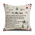 thumbnail image 3 of Juego de 9 fundas de almohada de lino con frases inspiradoras decorativas, 3 of 3