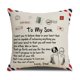 thumbnail image 3 of Juego de 9 fundas de almohada de lino con frases inspiradoras decorativas, 3 of 3
