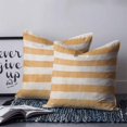 thumbnail image 2 of Pillow Covers 16x16 Set of 2, Burnt Orange Striped Throw Pillow Covers Decorative Couch Cushion Cover, Farmhouse Vintage Stripes Microfiber Soft Square Pillowcases for Bedroom Living Room Sofa, 2 of 7
